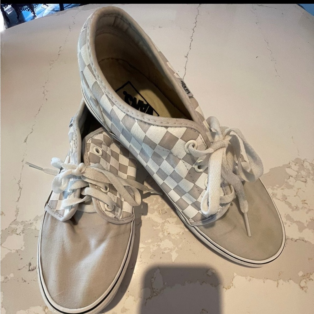 Vintage Vans Mens 10 Checker White